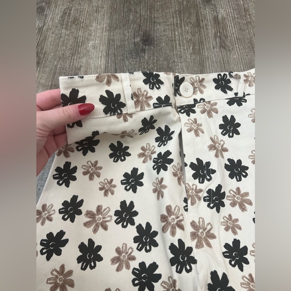 FLORAL PANTS JEANS DENIM SIZE SMALL - Picture 4 of 6